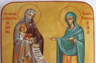 Sfântul şi Dreptul Simeon şi Sfânta Prorociţă Ana