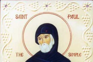 Sfântul Cuvios Pavel cel Simplu