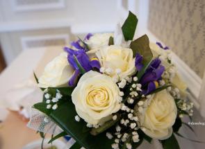 buchet de trandafiri albi
