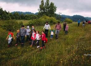 familii în natură