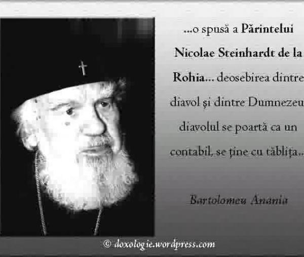 (Audio) Înaltpreasfințitul Bartolomeu Anania – Deosebirea dintre diavol și Dumnezeu