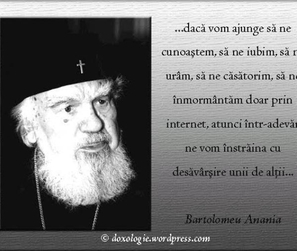 (Audio) Înaltpreasfințitul Bartolomeu Anania – Despre Internet