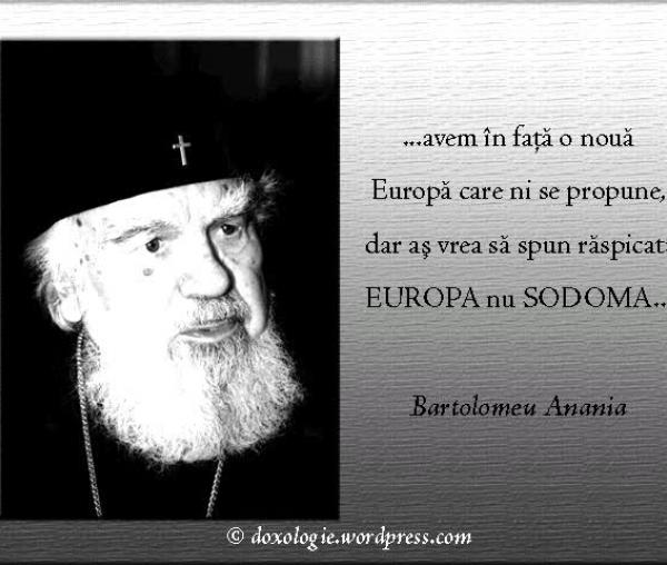 (Audio) Înaltpreasfințitul Bartolomeu Anania – Reforme și Europa