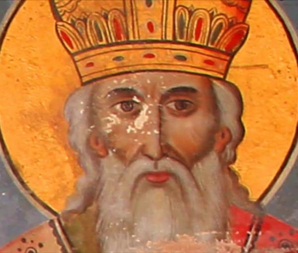 Troparul aducerii moaștelor Sfântului Sfințit Mucenic Ignatie Teoforul (în limba greacă)