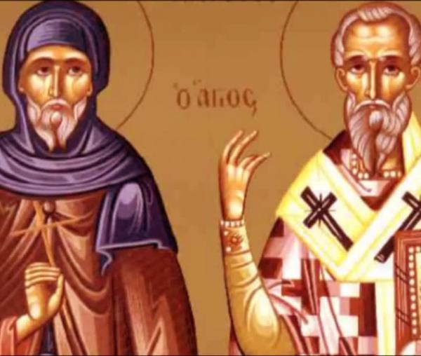 Troparul Sfântului Ierarh Eustatie, Arhiepiscopul Antiohiei (în limba greacă)