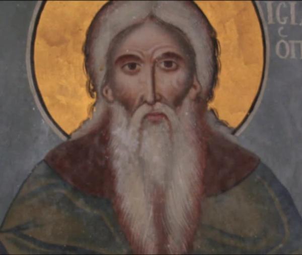 Troparul Sfântului Mucenic Isidor din Hios (în limba greacă)