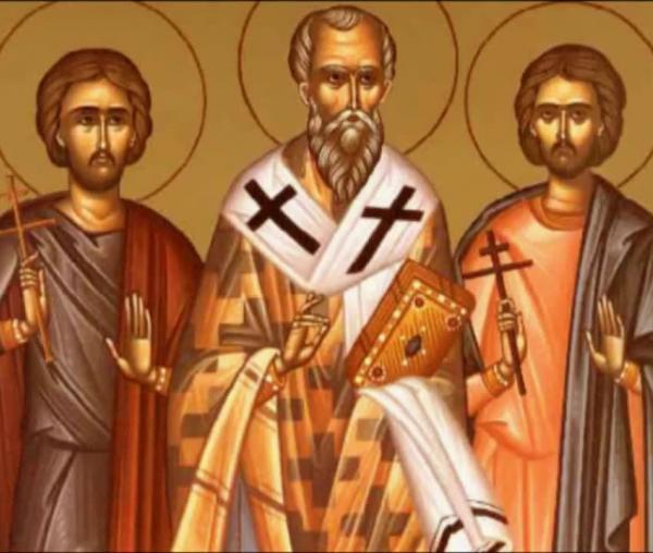 Troparul Sfântului Sfințit Mucenic Eusebiu, Episcopul Samosatelor (în limba greacă)