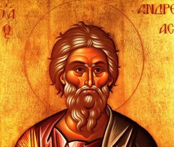 Troparul Sfântului Apostol Andrei, cel Întâi Chemat, Ocrotitorul României (în limba greacă)