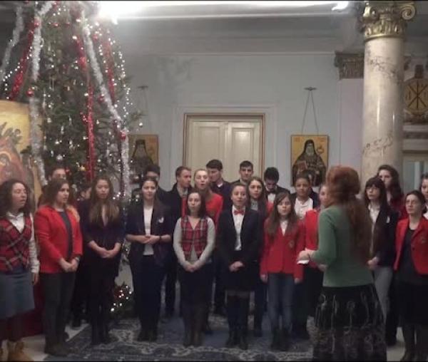 Colindători la Reședința Mitropolitană - Liceul Pedagogic Iași