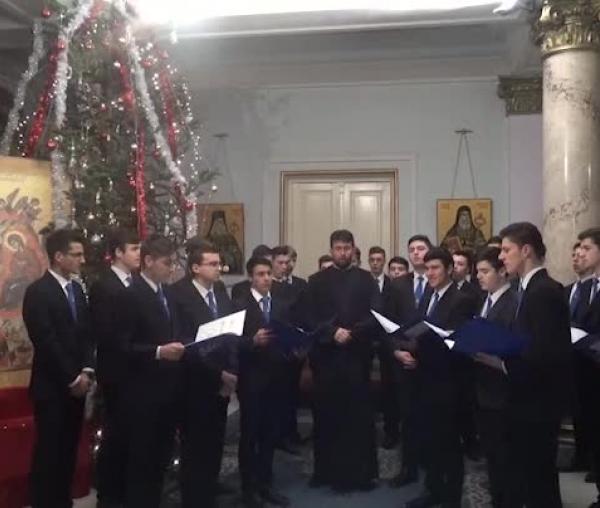 Colindători la Reședința Mitropolitană - Seminarul Teologic „Sf. Vasile cel Mare” Iași