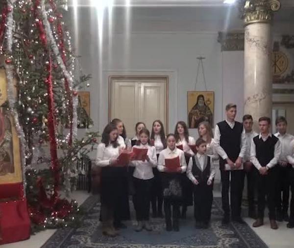 Colindători la Reședința Mitropolitană - Parohia Cârlig, jud. Iași