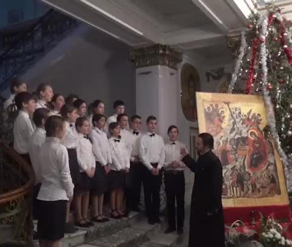 Colindători la Reședința Mitropolitană - Parohia Cioca Boca, jud. Iași