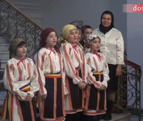 Colindători la Reședința Mitropolitana - Parohia Pocreaca, județul Iași