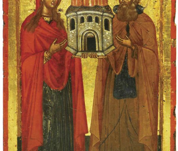 Sfânta Maria Magdalena și Sfântul Simon, ctitorii Mănăstirii Simonos Petra