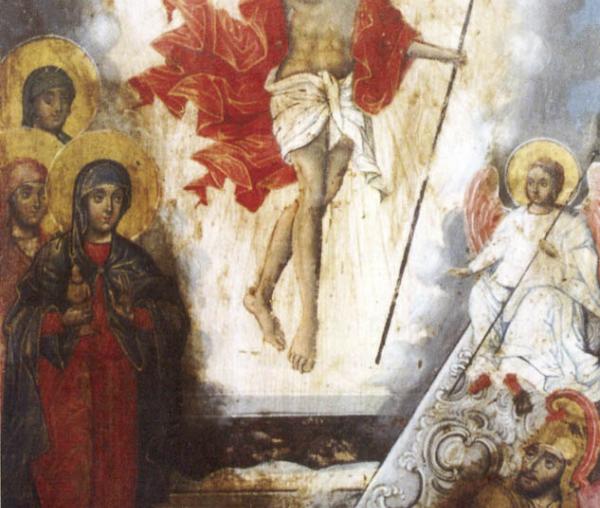 Învierea lui Hristos - Sfânta Maria Magdalena în faţa îngerului