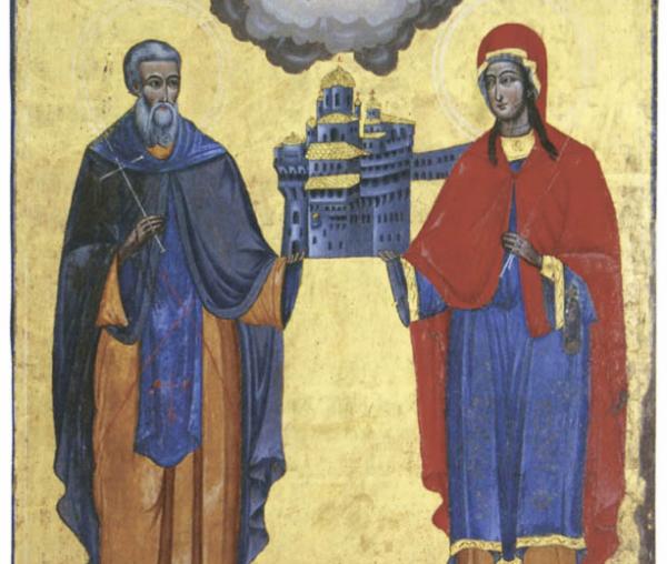 Sfântul Simon și Sfânta Maria Magdalena, ctitorii Mănăstiri Simonos Petra
