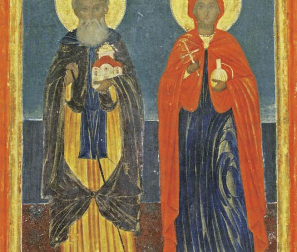 Sfântul Simon și Sfânta Maria Magdalena, ctitorii Mănăstiri Simonos Petra