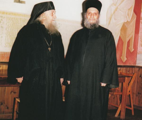 Arhimandritul Emilianos Simonopetritul și Arhimandritul Sofronie Saharov