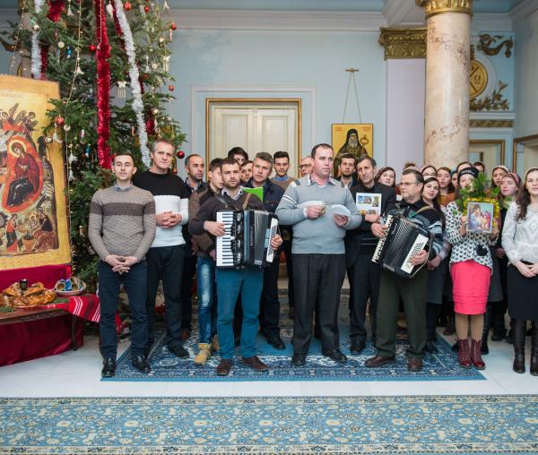 Colindători la Reședința Mitropolitană - Parohia Matca, Galaţi