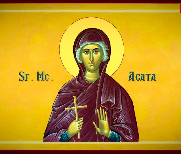 Troparul Sfintei Mucenițe Agata