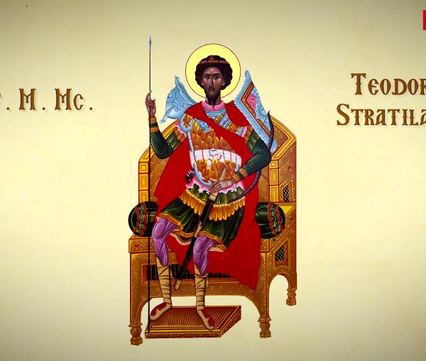 Troparul Sfântului Mare Mucenic Teodor Stratilat