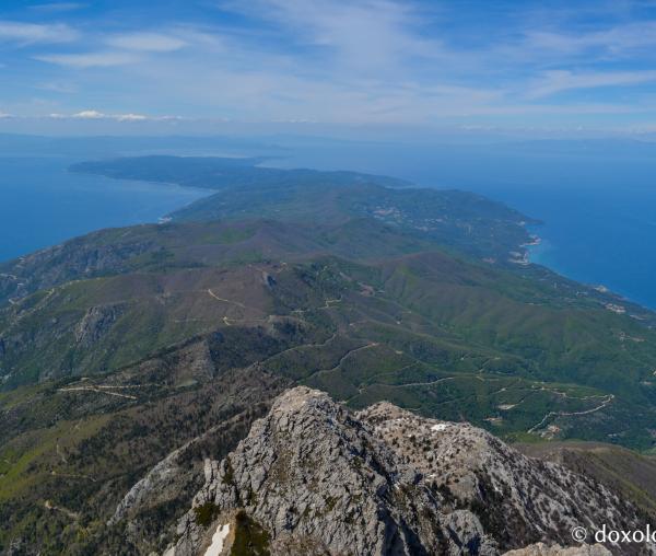 (Foto) Pelerin pe vârful Athonului