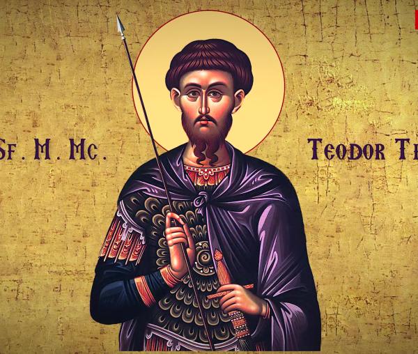 Troparul Sfântului Mare Mucenic Teodor Tiron
