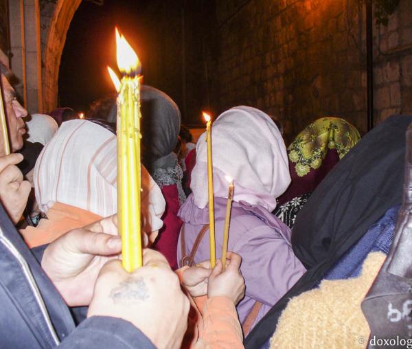 Noaptea la Mormântului Domnului din Ierusalim (galerie FOTO)