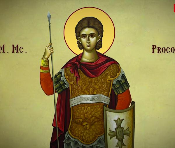Troparul Sfântului Mare Mucenic Procopie