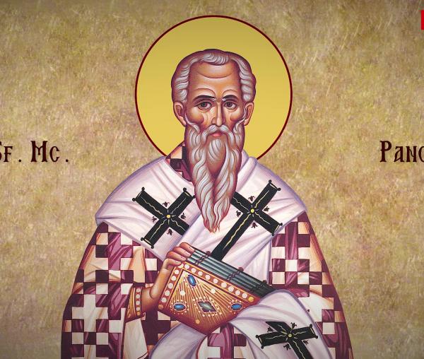 Troparul Sfântului Sfințit Mucenic Pangratie, Episcopul Taorminei