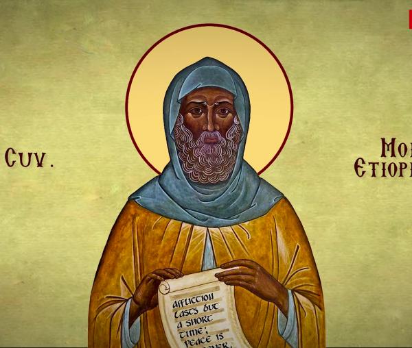 Troparul Sfântului Cuvios Moise Etiopianul