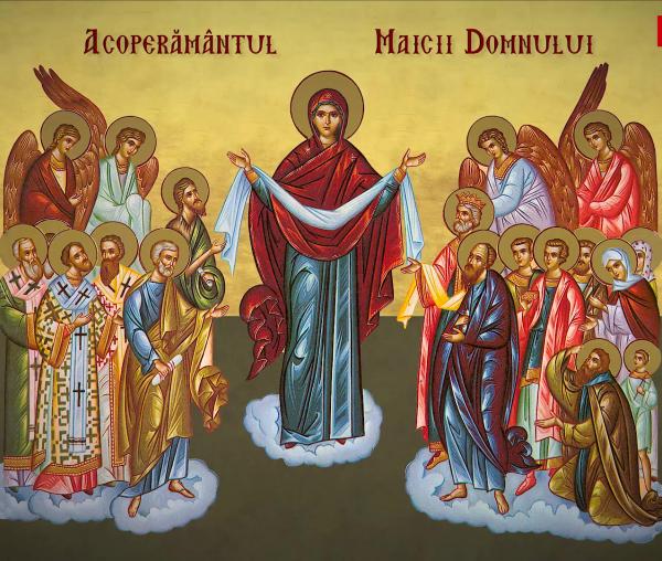 Troparul Acoperământului Maicii Domnului