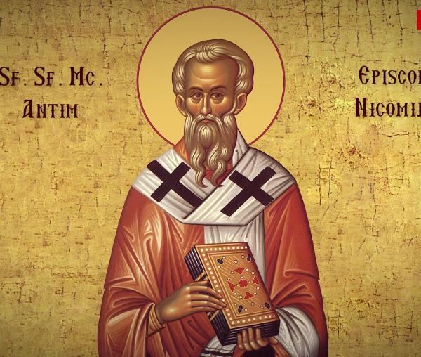 Troparul Sfântului Sfințit Mucenic Antim, Episcopul Nicomidiei
