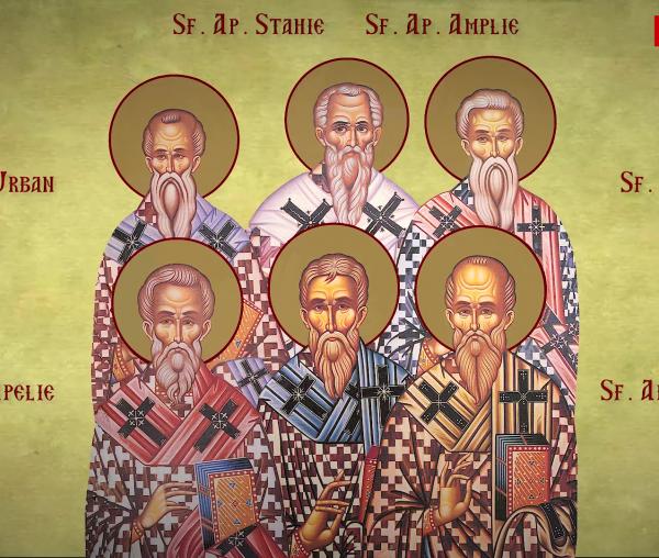 Troparul Sfinților Apostoli Apelie, Stahie, Amplie, Urban, Aristobul și Narcis