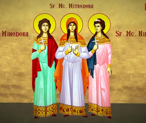 Troparul Sfintelor Mucenițe Minodora, Mitrodora și Nimfodora
