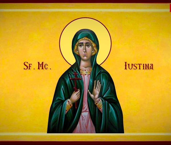 Troparul Sfintei Mucenițe Iustina