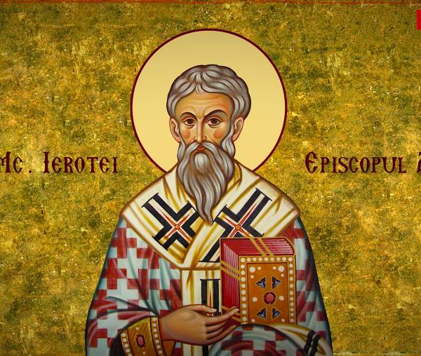 Troparul Sfântului Sfinţit Mucenic Ierotei, Episcopul Atenei