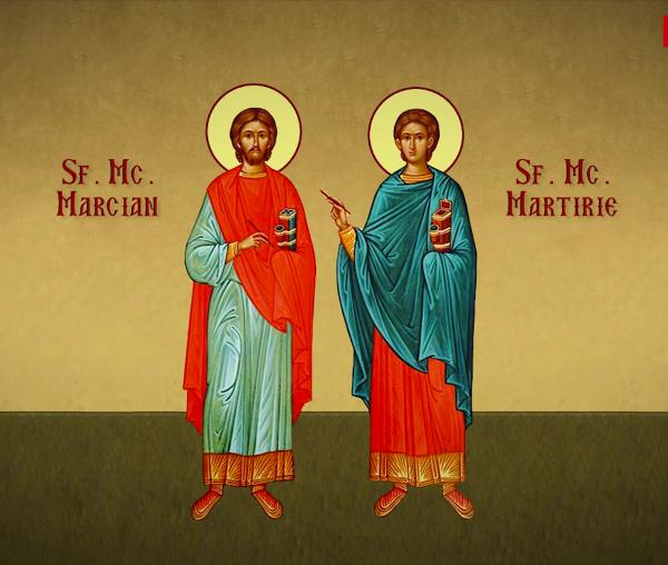 Troparul Sfinților Mucenici Marcian și Martirie