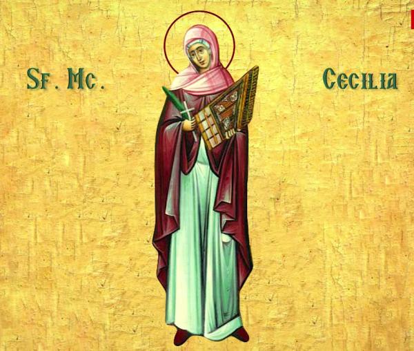 Troparul Sfintei Mucenițe Cecilia
