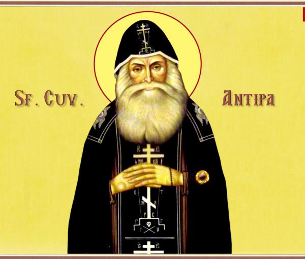 Troparul Sfântului Cuvios Antipa de la Calapodești