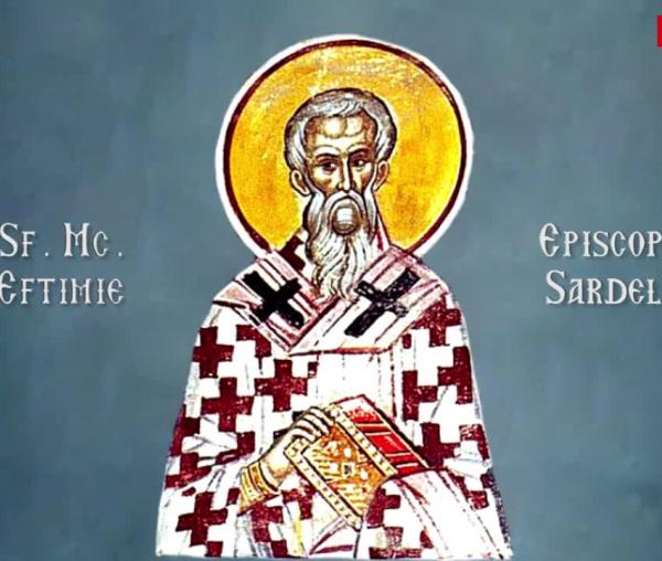 Troparul Sfântului Mucenic Eftimie, Episcopul Sardelor