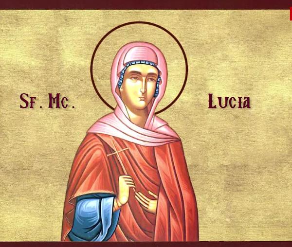 Troparul Sfintei Mucenițe Lucia, fecioara