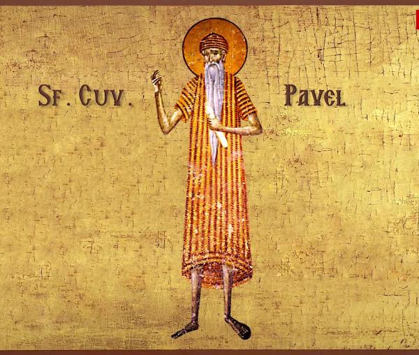 Troparul Sfântului Cuvios Pavel