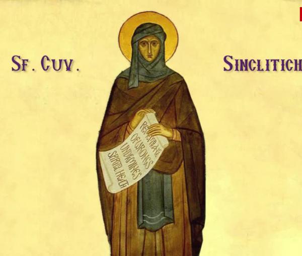 Troparul Sfintei Cuvioase Sinclitichia