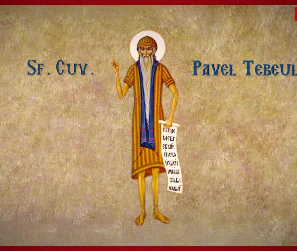 Troparul Sfântului Cuvios Pavel Tebeul