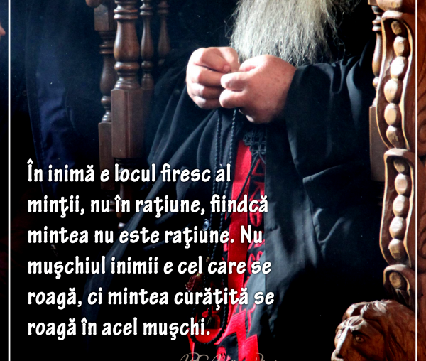 În inimă e locul firesc al minţii, nu în raţiune, fiindcă mintea nu este raţiune