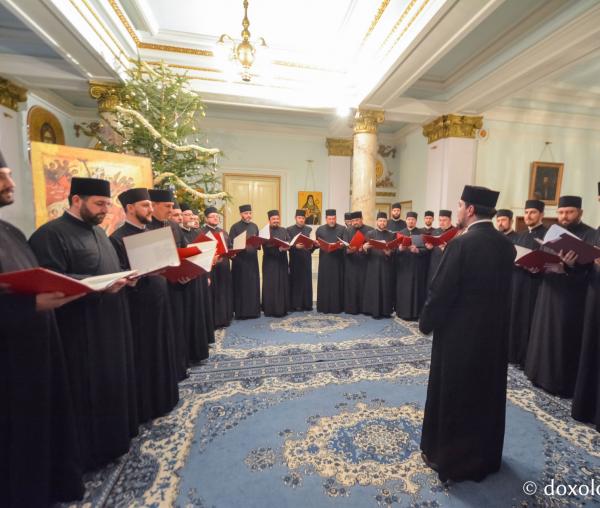 Colindători la Reședința Mitropolitană 2017 – Corul Apostolii al preoților din cadrul Protopopiatelor Iași 1, Iași 2 și Iași 3