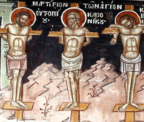 Sfinţii Mucenici Eutropie, Cleonic şi Vasilisc
