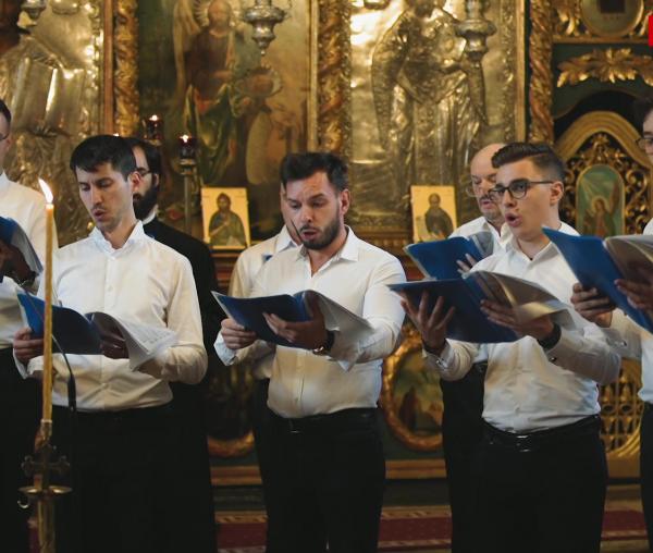 (Video) Corul Bărbătesc al Bisericii „Sfântul Sava” din Iași - „Cu trupul adormind” (Luminânda Învierii), de Nicolae Moldoveanu