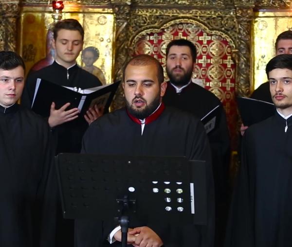 (Video) Grupul psaltic „Andrei Șaguna” - „Înfricoșatu-s-a pământul”, irmos calofonic